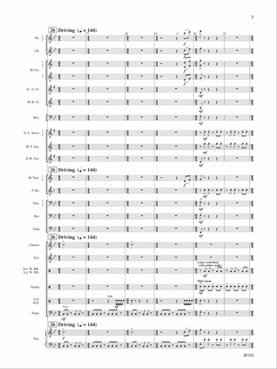 Chorale and Exultation Concert Band scores gallery preview page 6