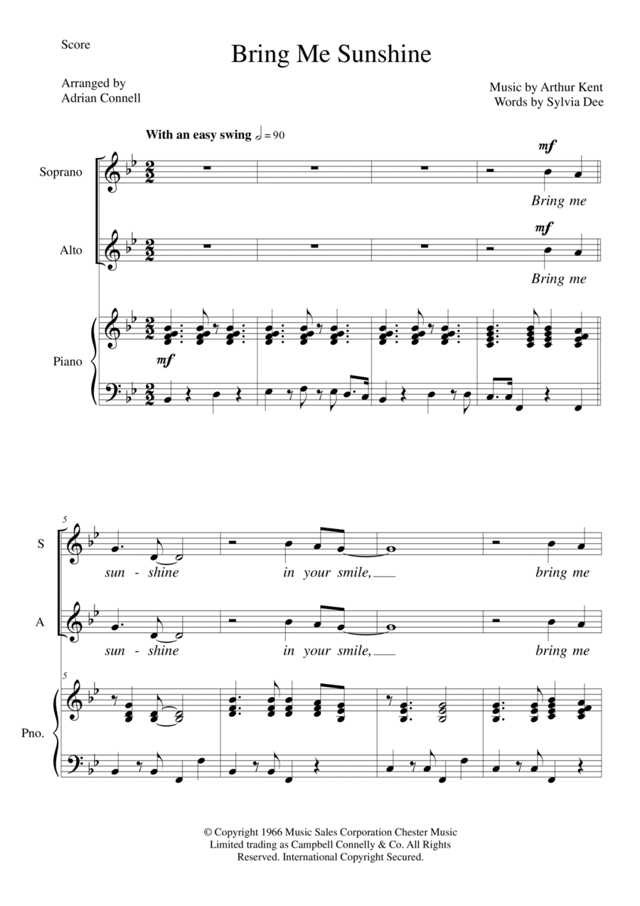 Bring Me Sunshine SA scores gallery preview page 1