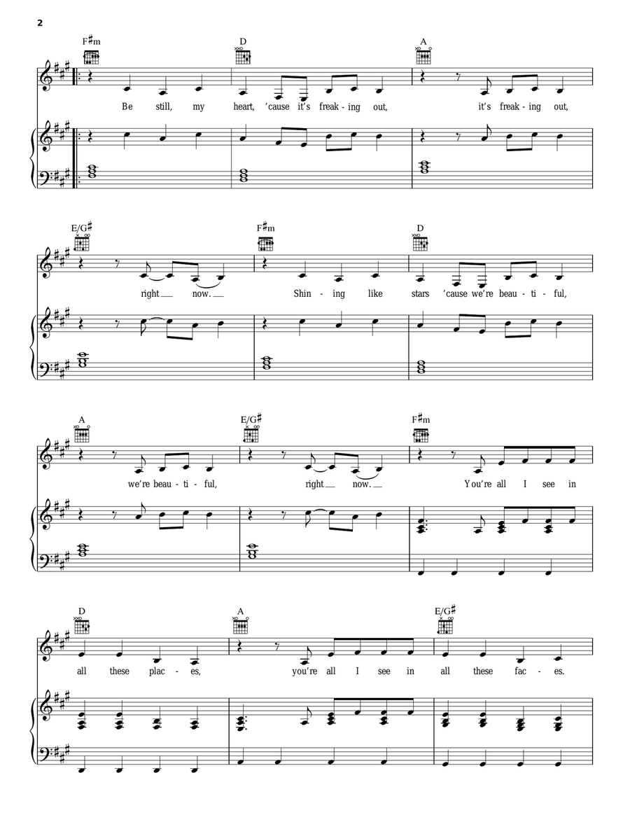Neon Lights Neon Lights Acoustic Guitar scores gallery preview page 2