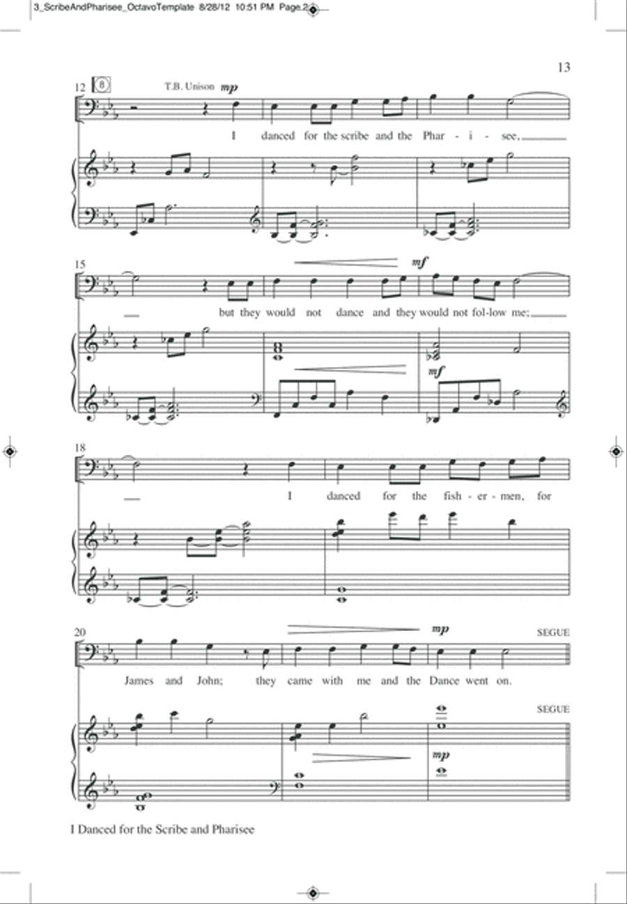 I Am the Lord of the Dance 4-Part scores gallery preview page 17