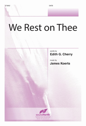 Book cover for We Rest on Thee