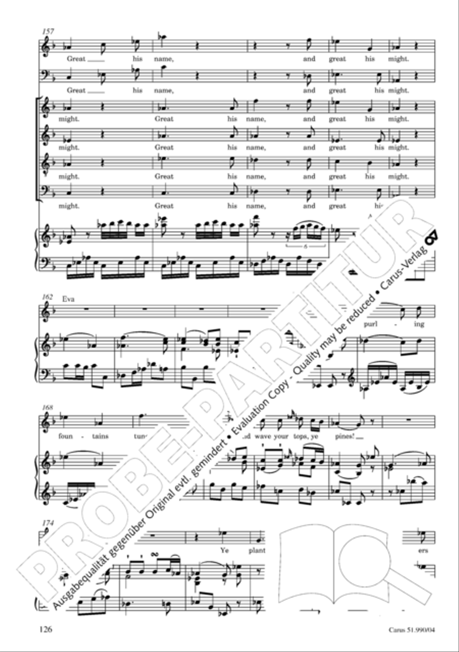 The Creation 4-Part scores gallery preview page 127