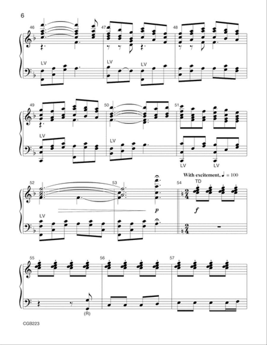 The Shepherd's Carol The Shepherd's Carol Handbell Choir scores gallery preview page 6