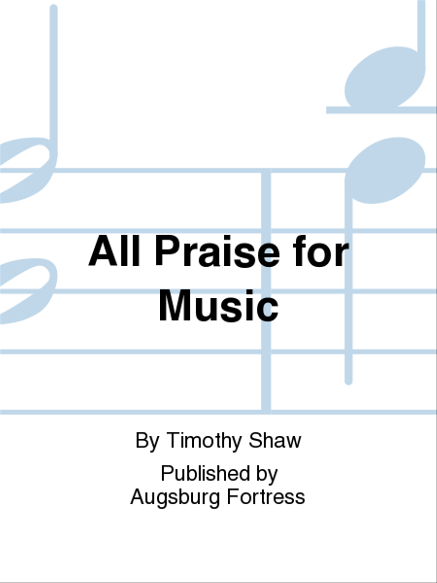All Praise for Music Organ scores gallery preview page 1