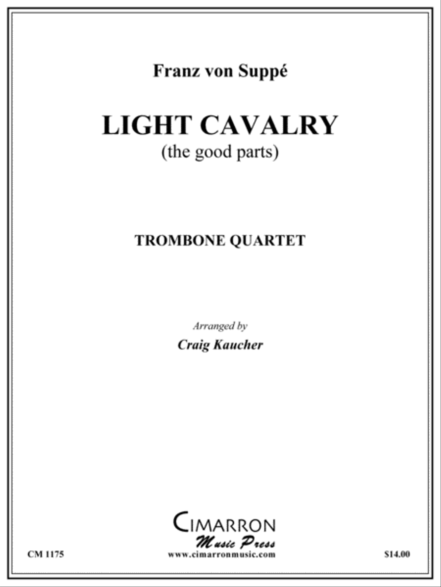 Light Cavalry Overture Trombone Quartet scores gallery preview page 1