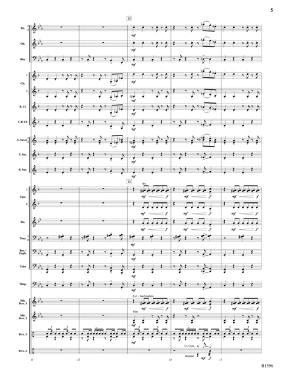Marche Diabolique: Score Concert Band scores gallery preview page 5