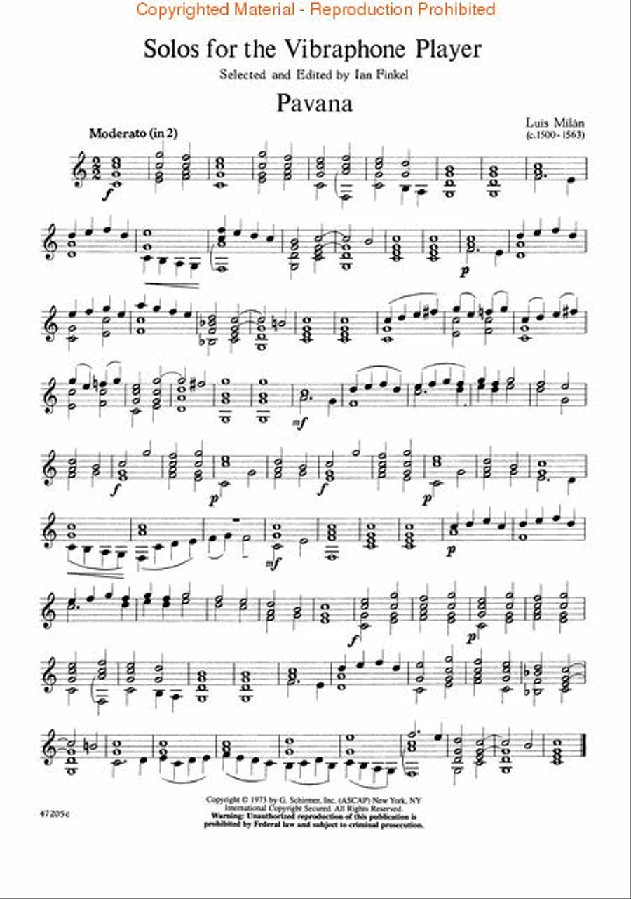 Solos for the Vibraphone Player Vibraphone scores gallery preview page 2