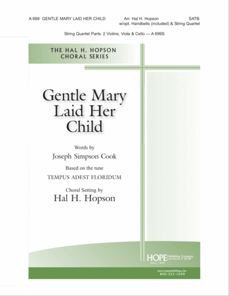 Gentle Mary Laid Her Child 4-Part scores gallery preview page 1