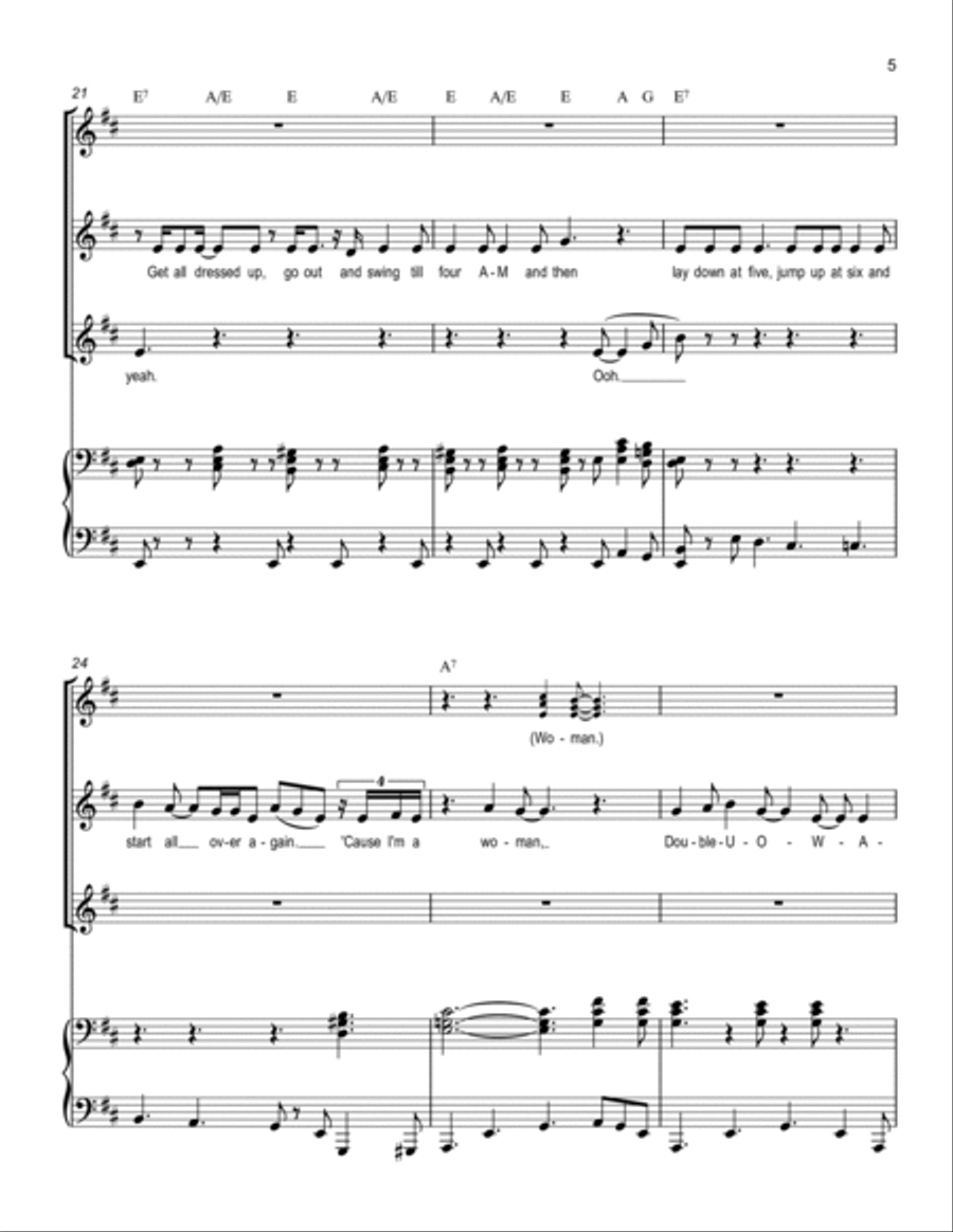 I'm A Woman Voice scores gallery preview page 5