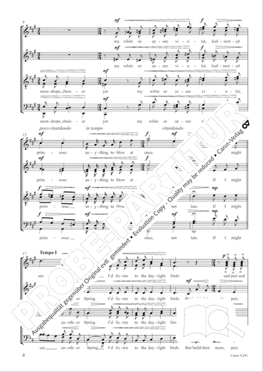 Two Songs of Spring SSAATTBB scores gallery preview page 5
