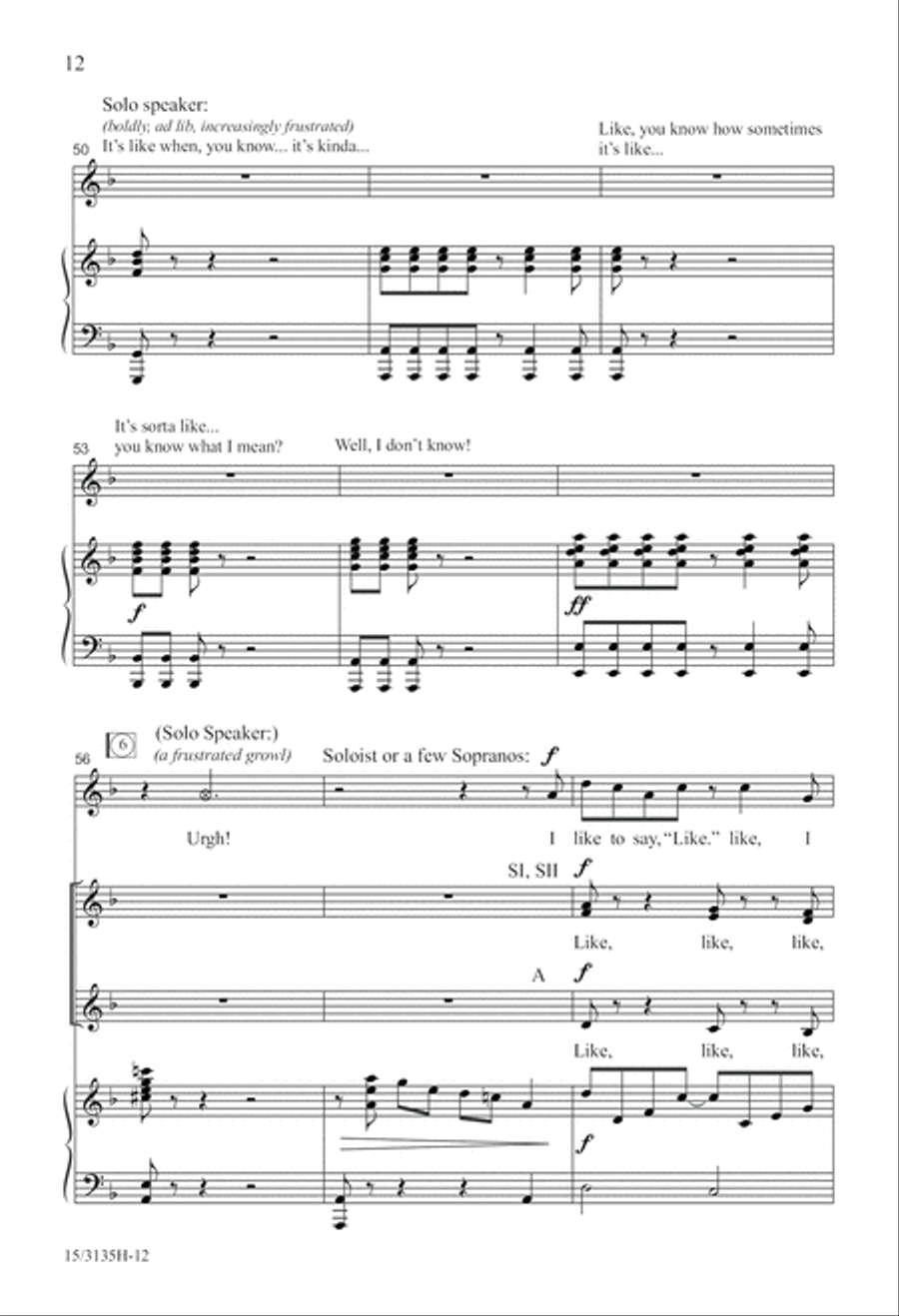 Like, I Like to Say Like Like, I Like to Say Like SSA scores gallery preview page 13