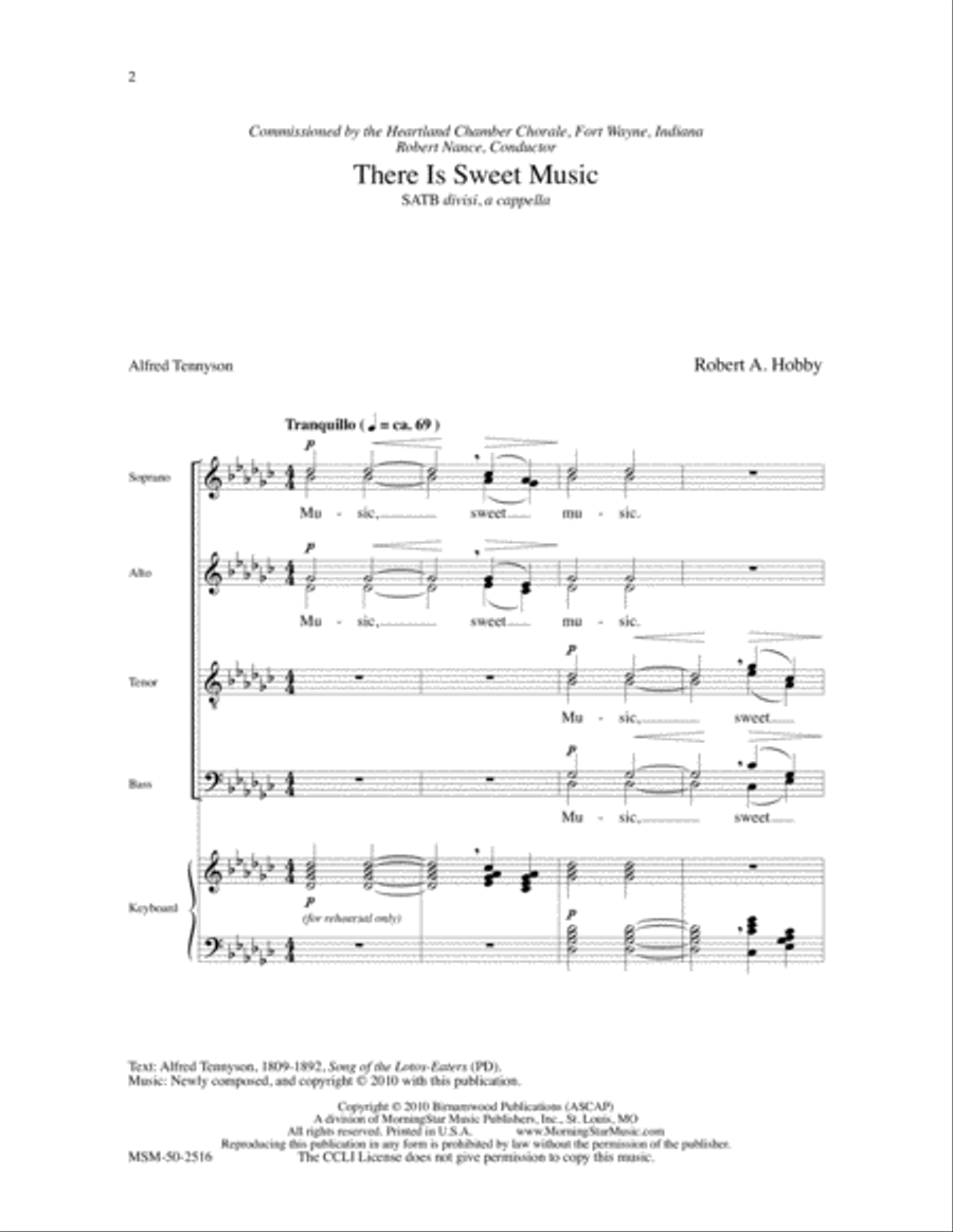 There Is Sweet Music Divisi scores gallery preview page 2