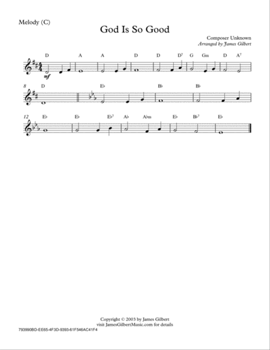 God Is So Good God Is So Good Praise scores gallery preview page 4