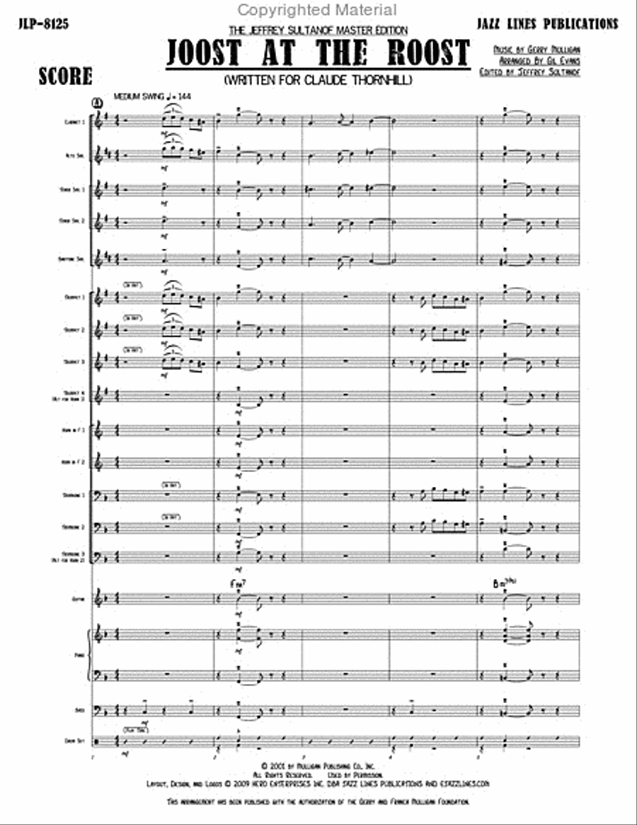 Joost At The Roost Big Band scores gallery preview page 4