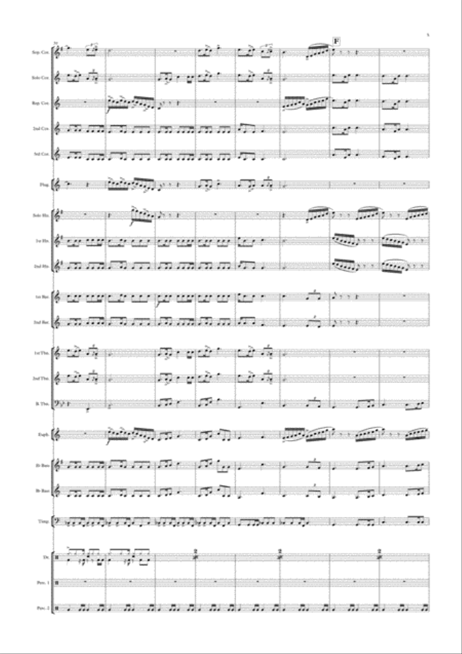 Skye Boat Fantasie Skye Boat Fantasie Brass Ensemble scores gallery preview page 5