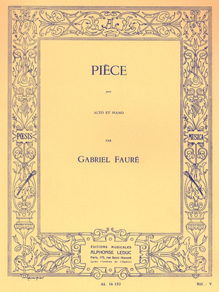 Book cover for Piece