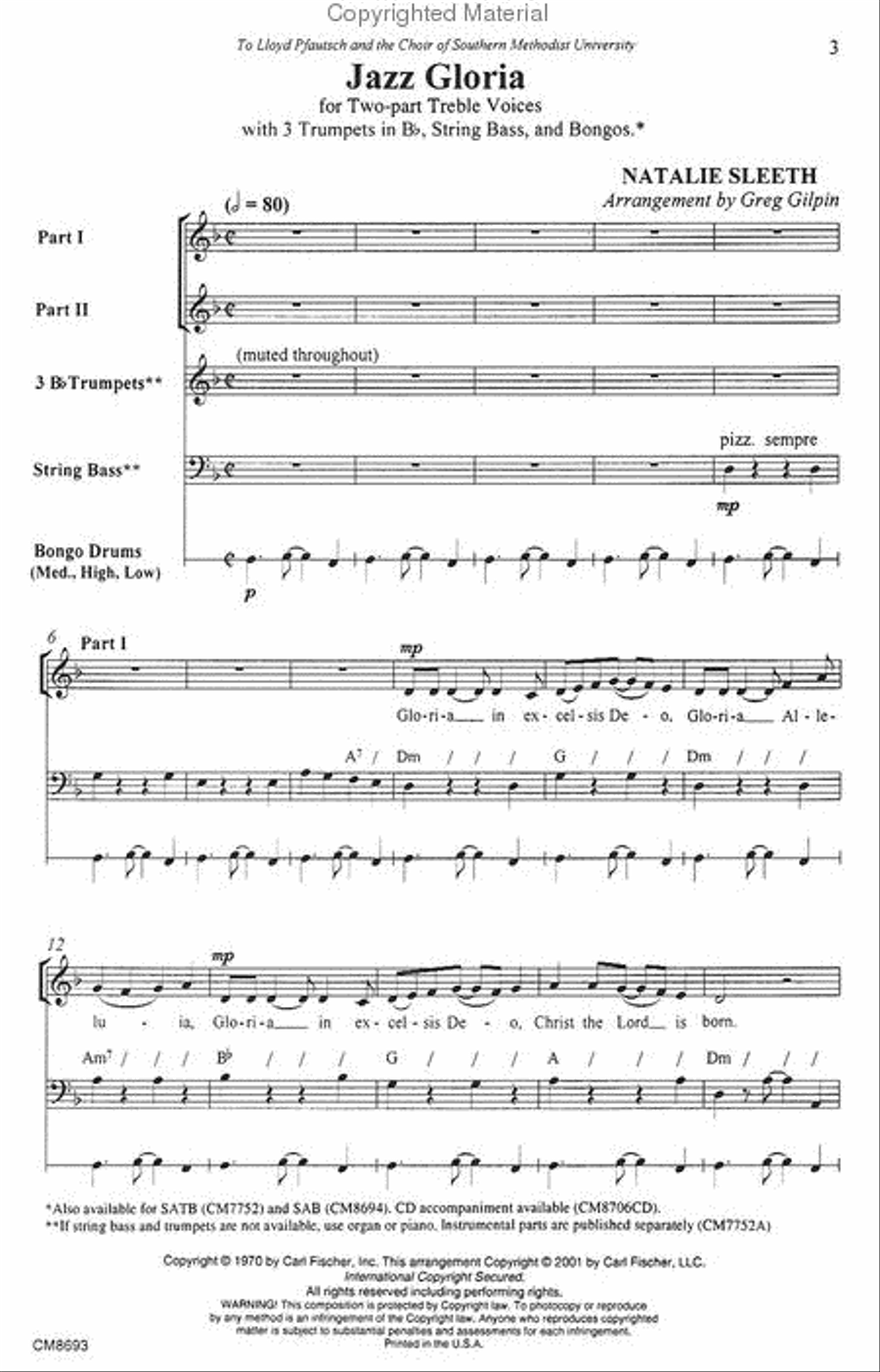 Jazz Gloria Choir scores gallery preview page 2