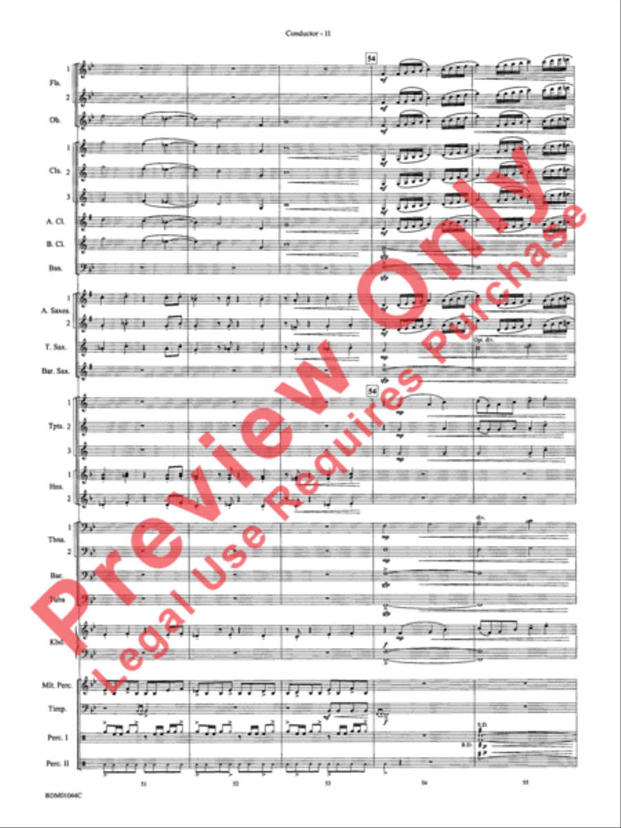 To the Summit! (Strive for the Highest) Concert Band scores gallery preview page 15