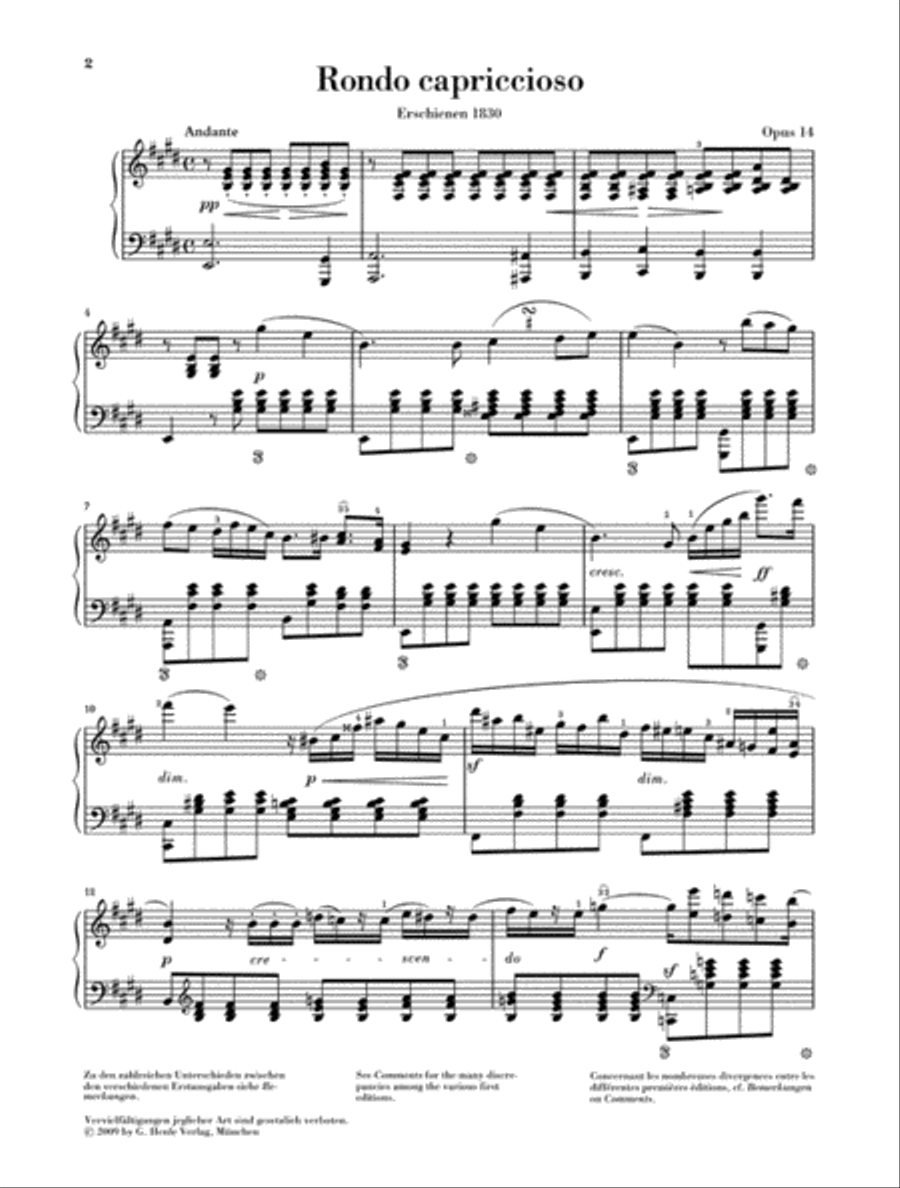 Rondo capriccioso, Op. 14