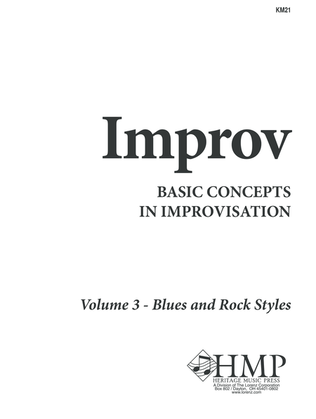 Book cover for Improv, Vol. 3 - Blues and Rock Styles