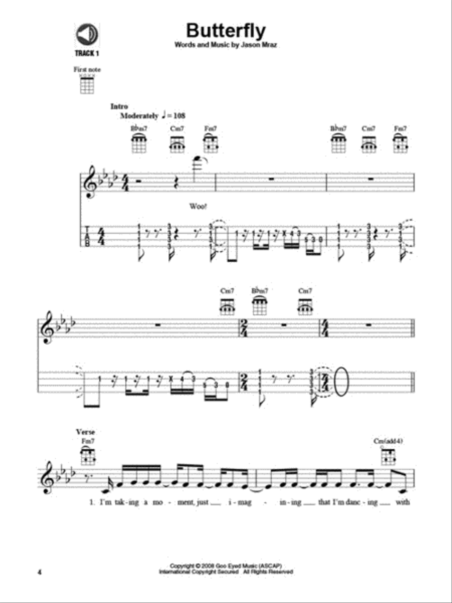 Jason Mraz Ukulele scores gallery preview page 3