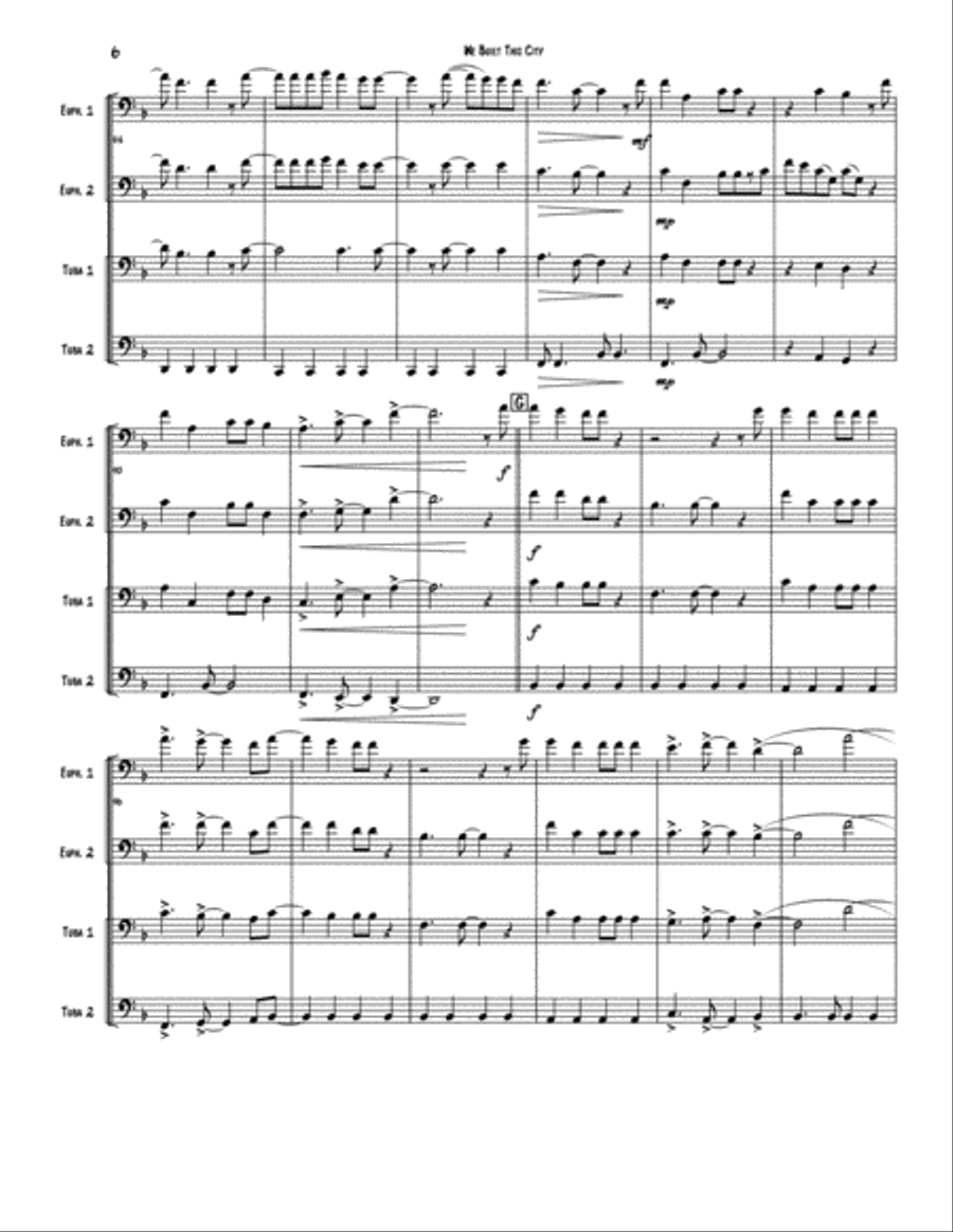 We Built This City We Built This City Brass Ensemble scores gallery preview page 6