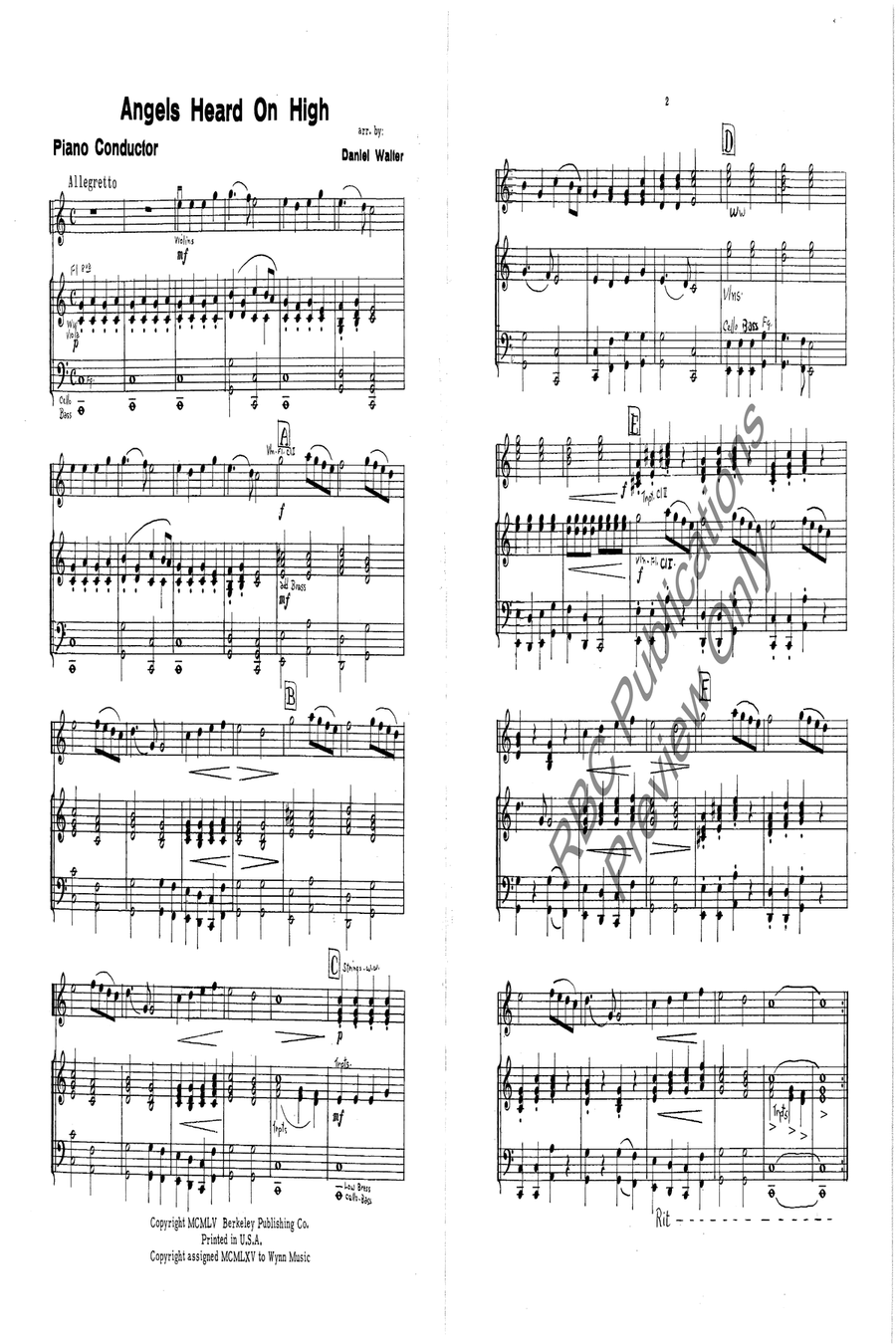 Angels Heard On High Full Orchestra scores gallery preview page 4