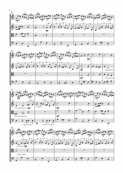 BACH - Jesu Joy of Mans Desiring - String Quartet - score and parts image number null