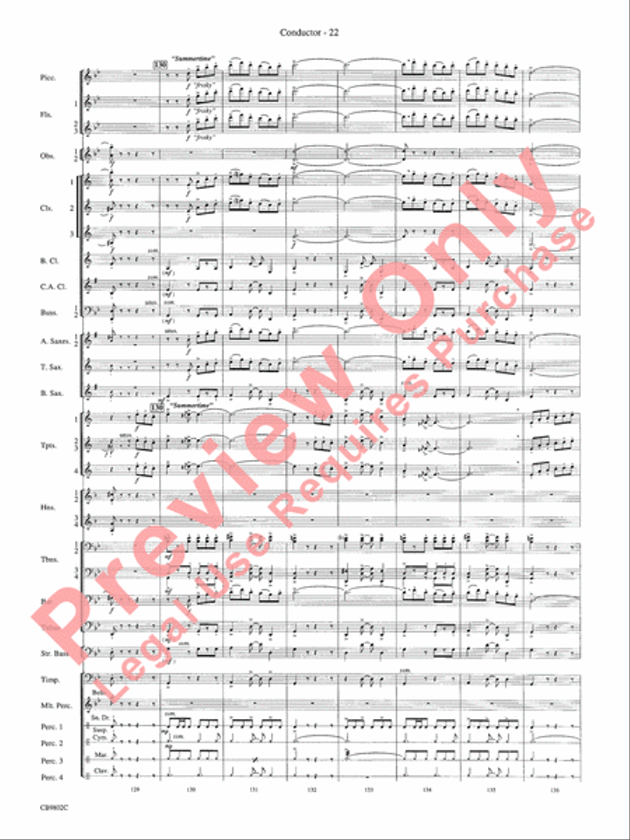 Porgy and Bess Concert Band scores gallery preview page 24