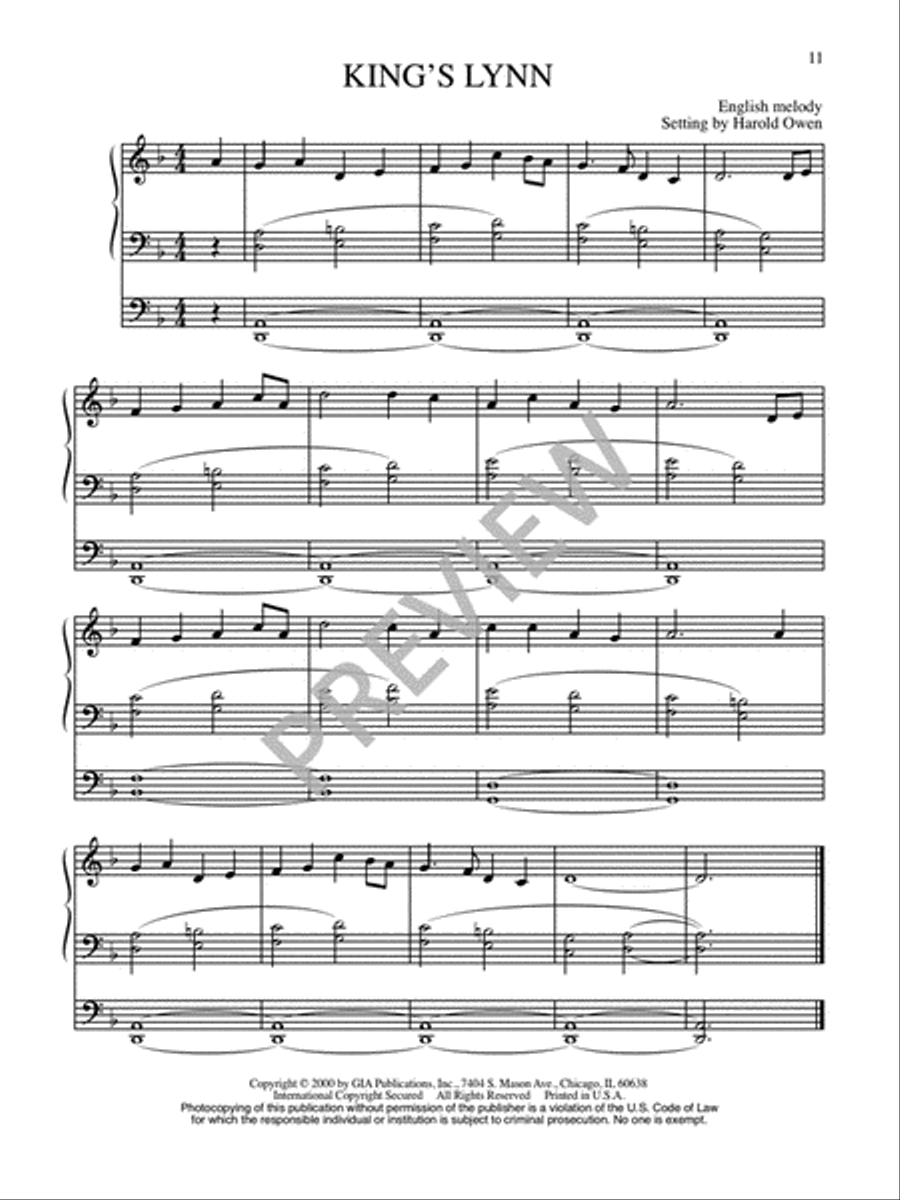 Twenty-Five Organ Harmonizations - Volume 1 Organ scores gallery preview page 13