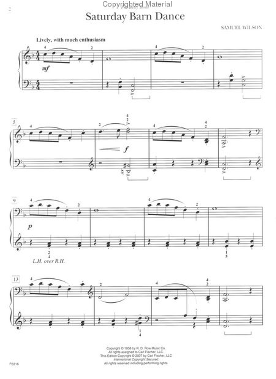 Saturday Barn Dance Saturday Barn Dance Piano Solo scores gallery preview page 2