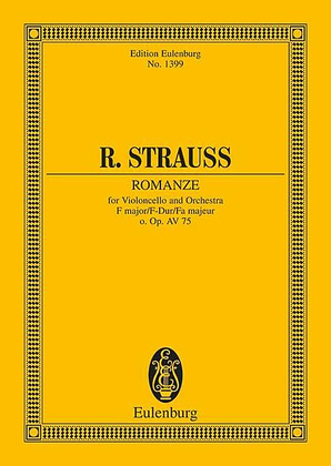 Book cover for Romance in F Major, o. Op., AV 75