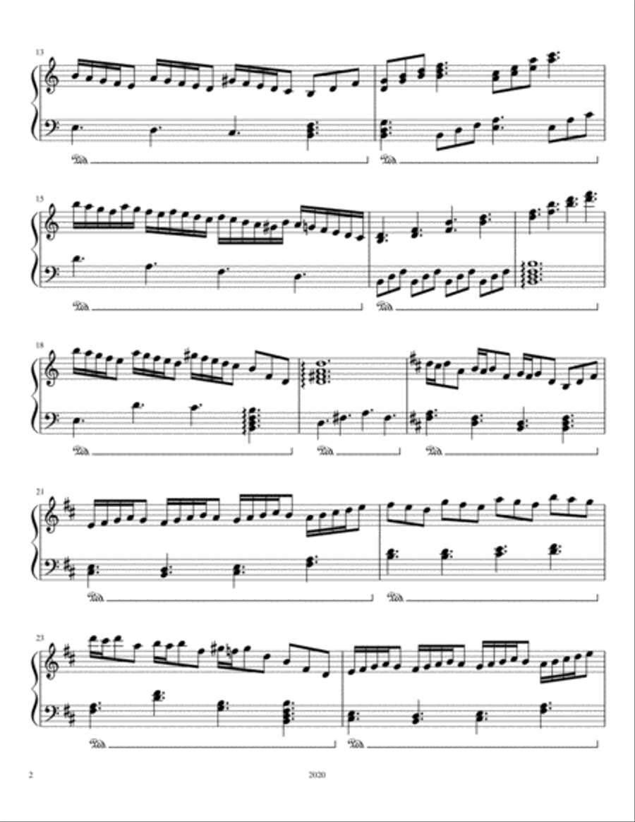 The Search for Love Piano Solo scores gallery preview page 2
