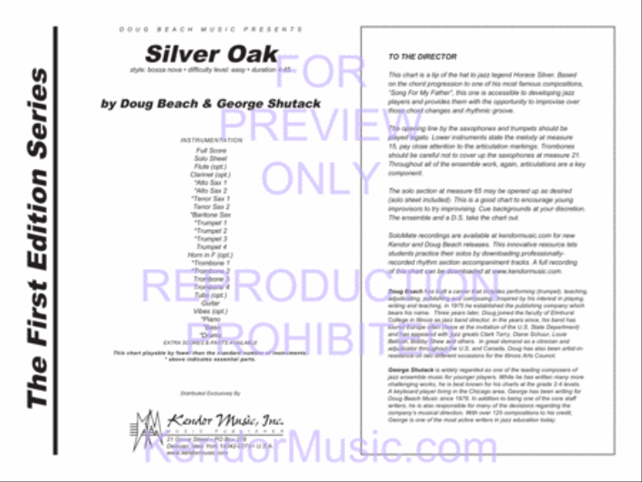 Silver Oak Silver Oak Jazz Ensemble scores gallery preview page 2