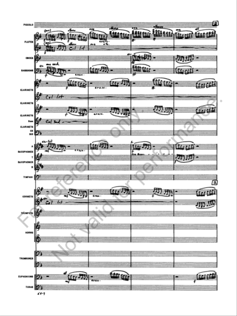 Symphony No. 4 Concert Band scores gallery preview page 9