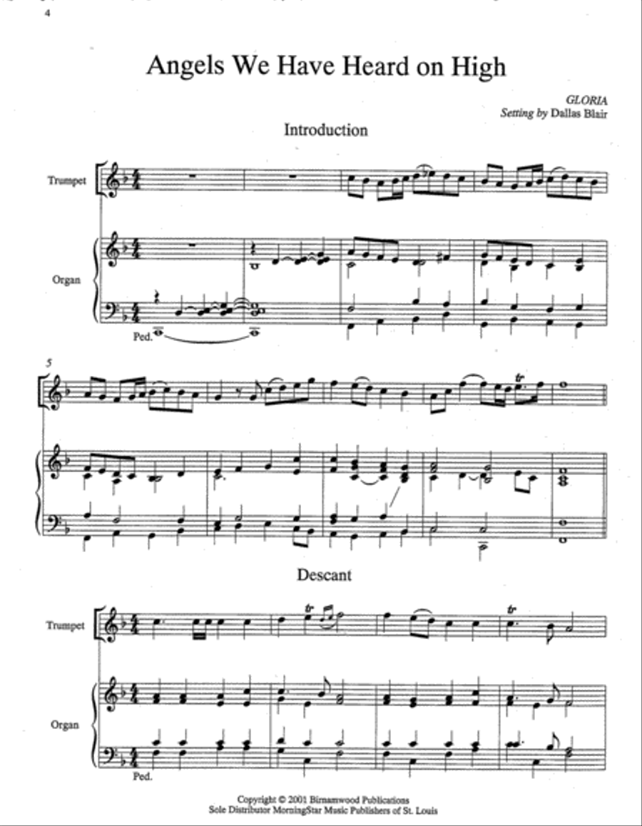 Hymn Introductions and Descants for Trumpet and Organ, Set 3 Trumpet scores gallery preview page 3