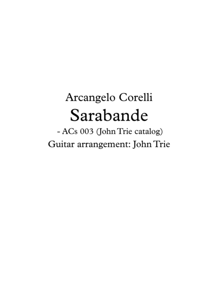 Sarabande - ACs003 image number null