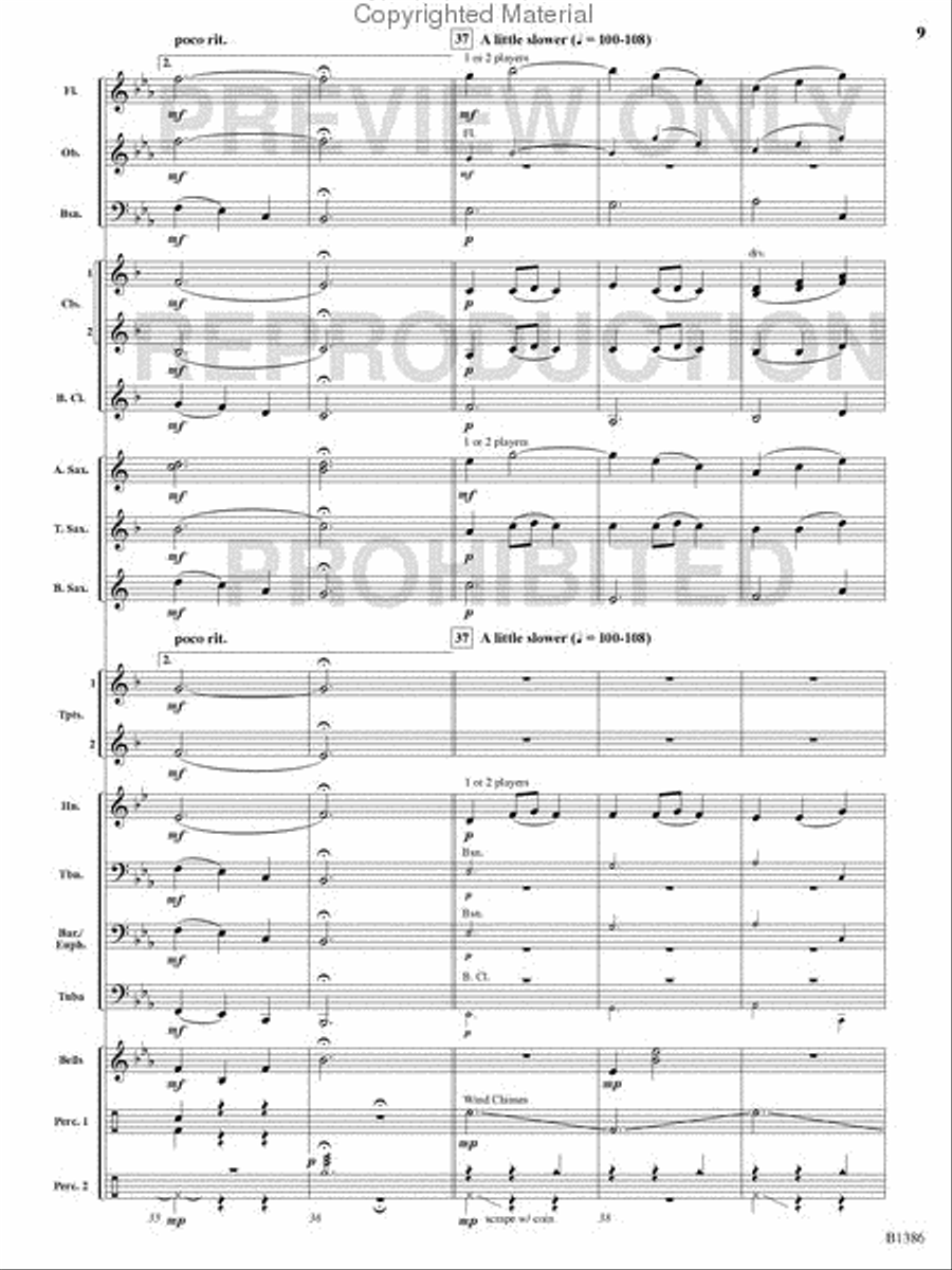 Spring Concert Band scores gallery preview page 8