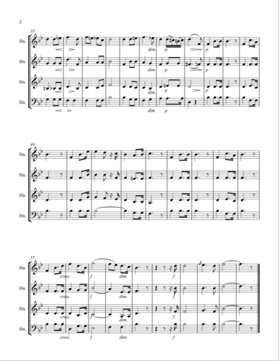 Wagner Wedding March Horn Solo scores gallery preview page 2