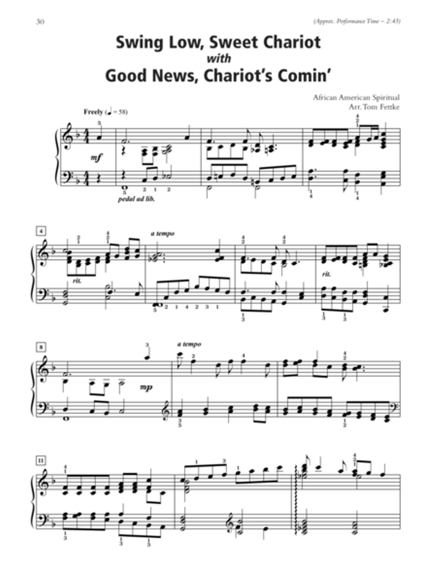 Spirituals with a Velvet Touch Piano Solo scores gallery preview page 5
