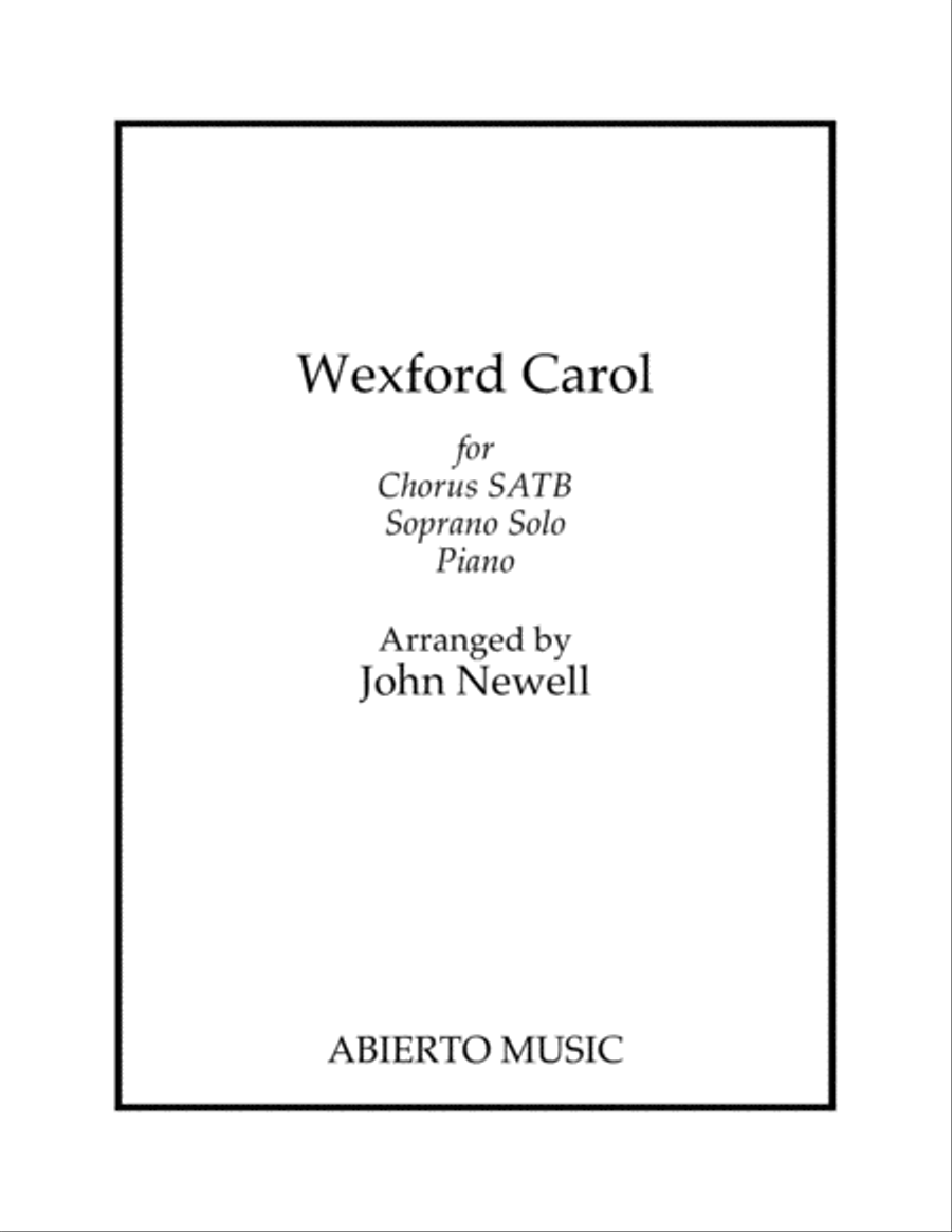 Wexford Carol Wexford Carol 4-Part scores gallery preview page 1