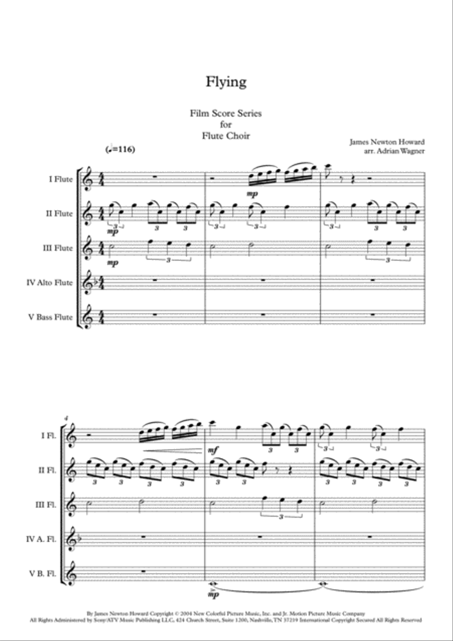 Flying Flute Choir scores gallery preview page 3