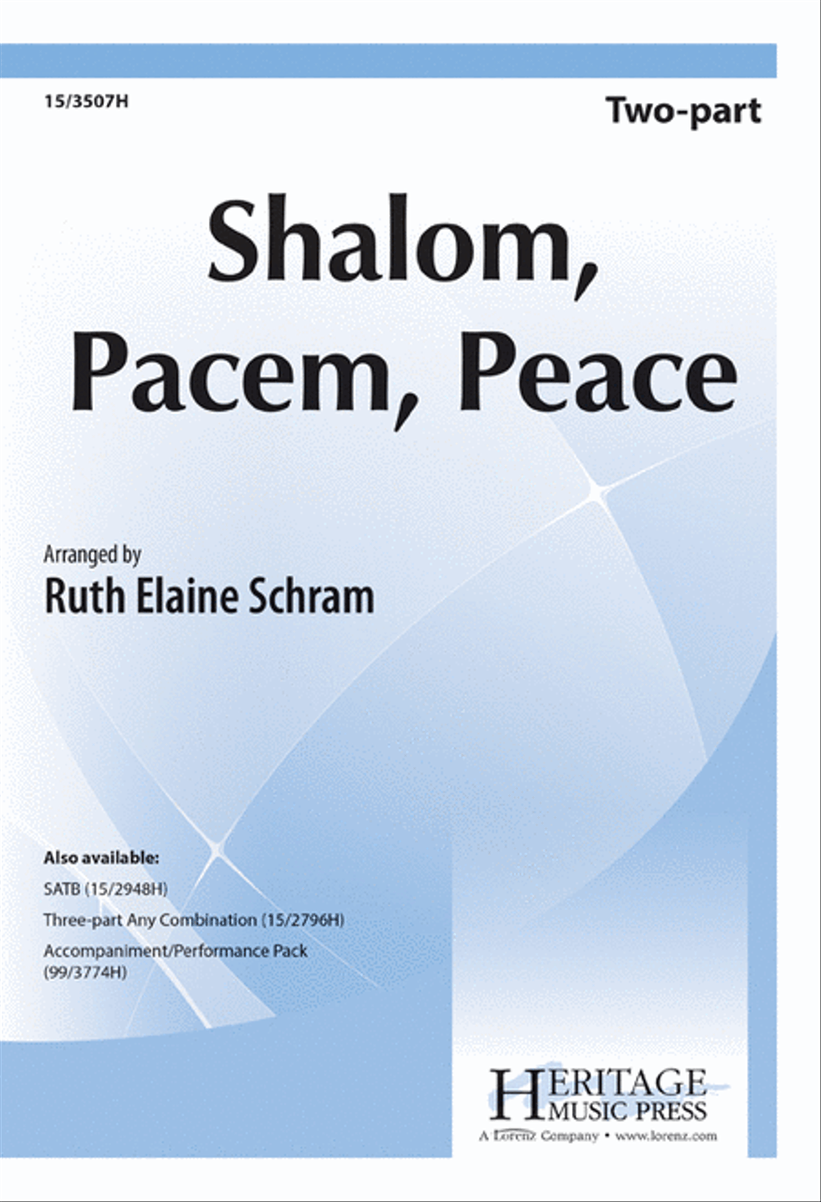 Shalom, Pacem, Peace Shalom, Pacem, Peace 2-Part scores gallery preview page 1