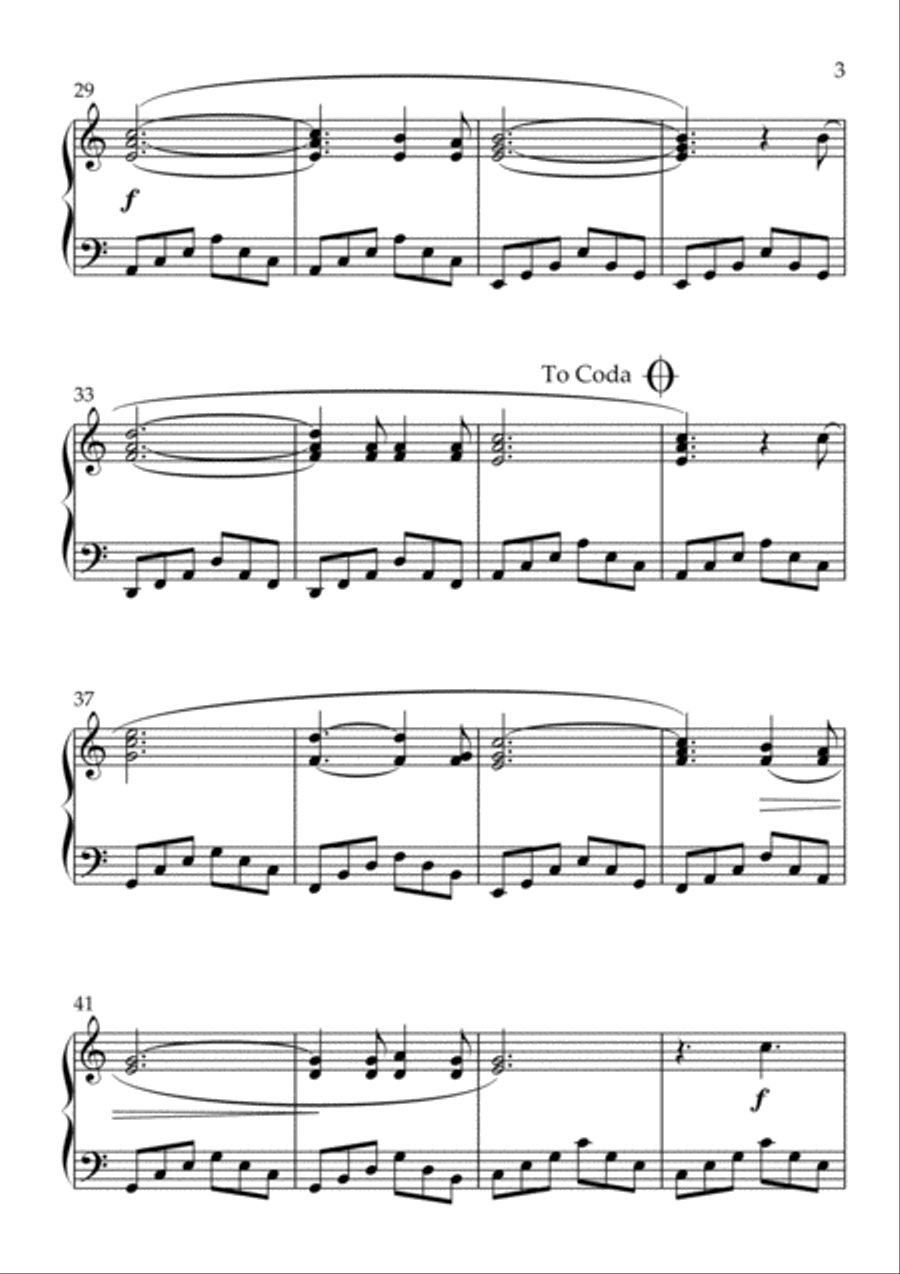 O Holy Night / Alvin Funcraft Piano Solo scores gallery preview page 3