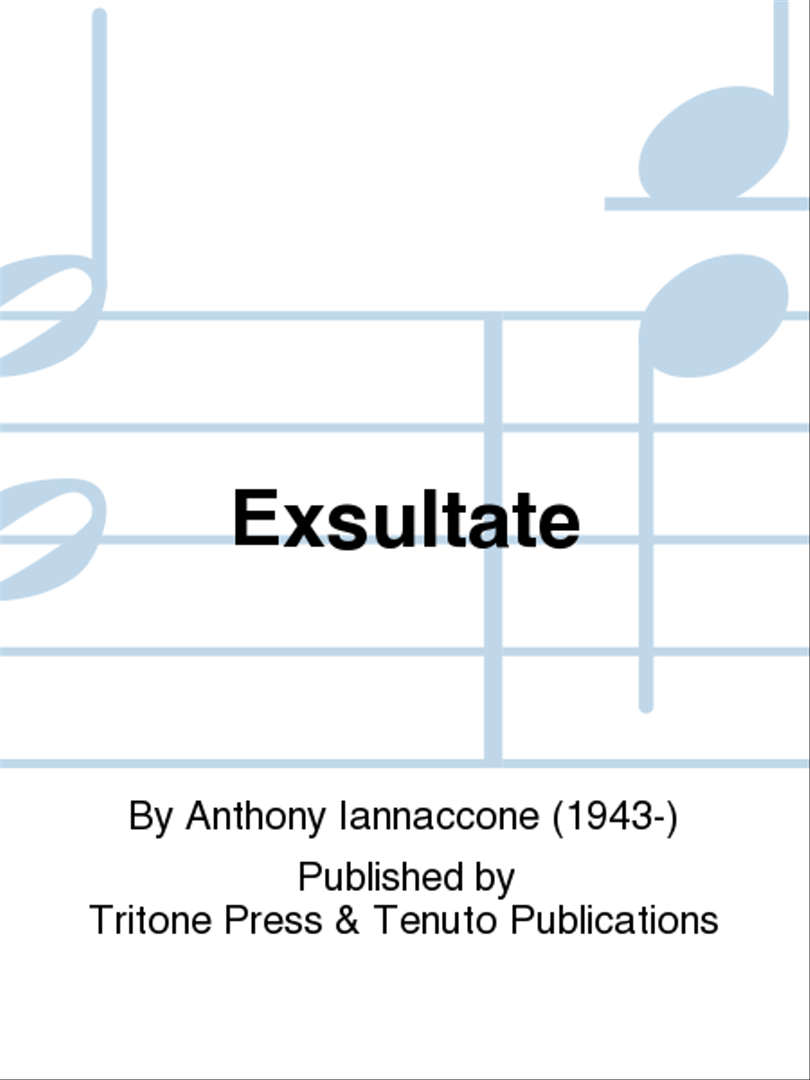 Exsultate Exsultate 4-Part scores gallery preview page 1