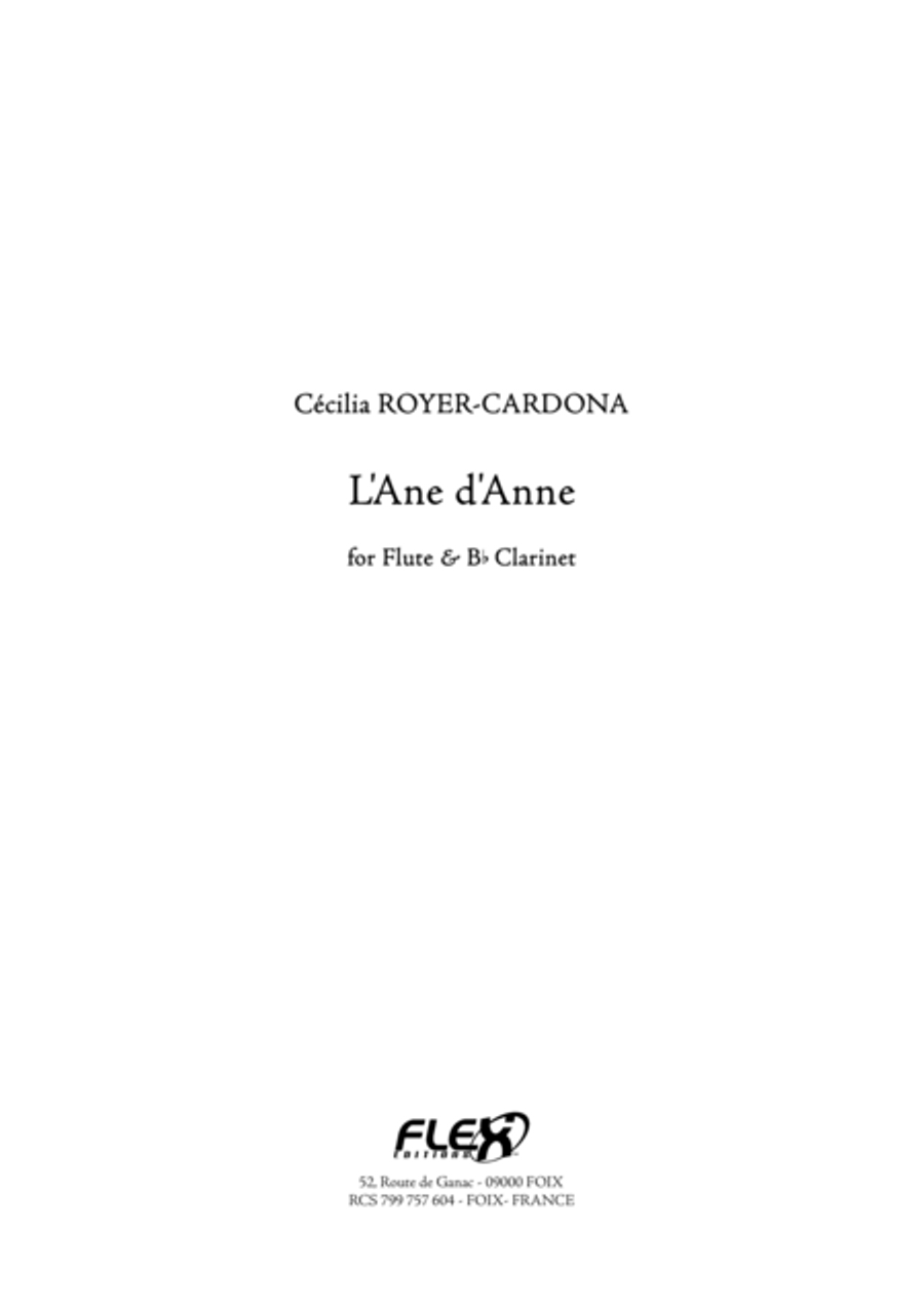 L'Ane d'Anne Clarinet scores gallery preview page 1