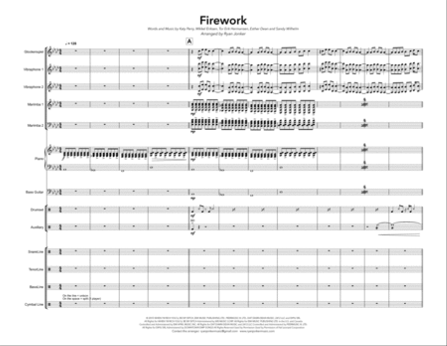 Firework Percussion Ensemble scores gallery preview page 2