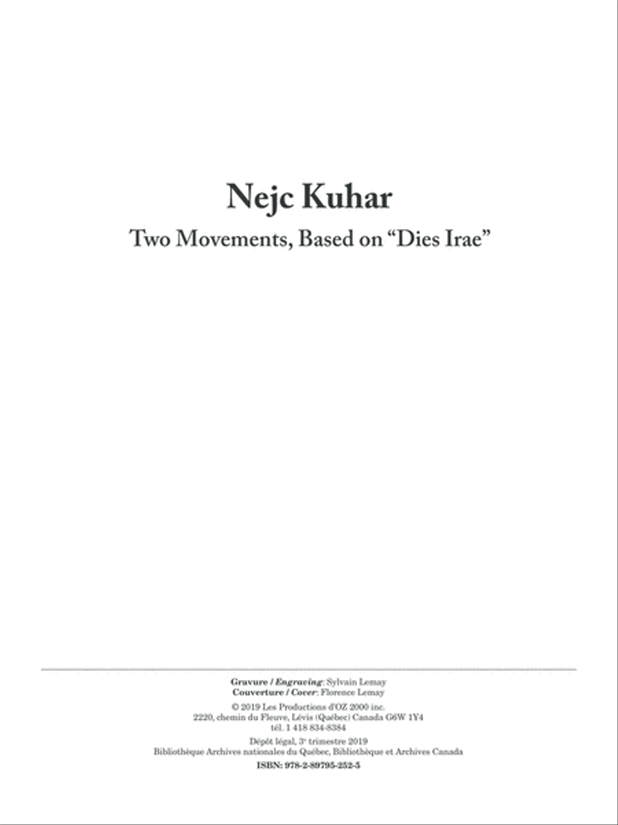 Two Movements, Based on 