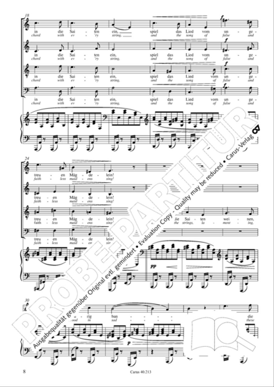 Zigeunerlieder op. 103 Zigeunerlieder op. 103 Choir scores gallery preview page 9