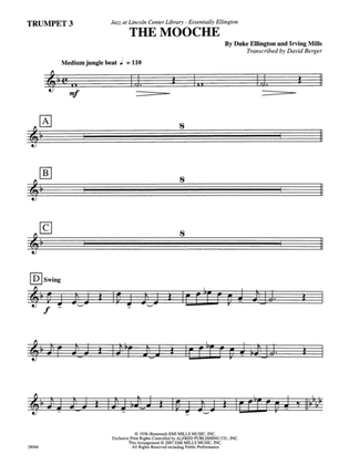 The Mooche: 3rd B-flat Trumpet